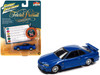 1999 Nissan Skyline GT-R RHD Right Hand Drive Blue Metallic Poker Chip Collector's Token Game Card Trivial Pursuit Pop Culture 2022 Release 2 1/64 Diecast Model Car Johnny Lightning JLPC007-JLSP262