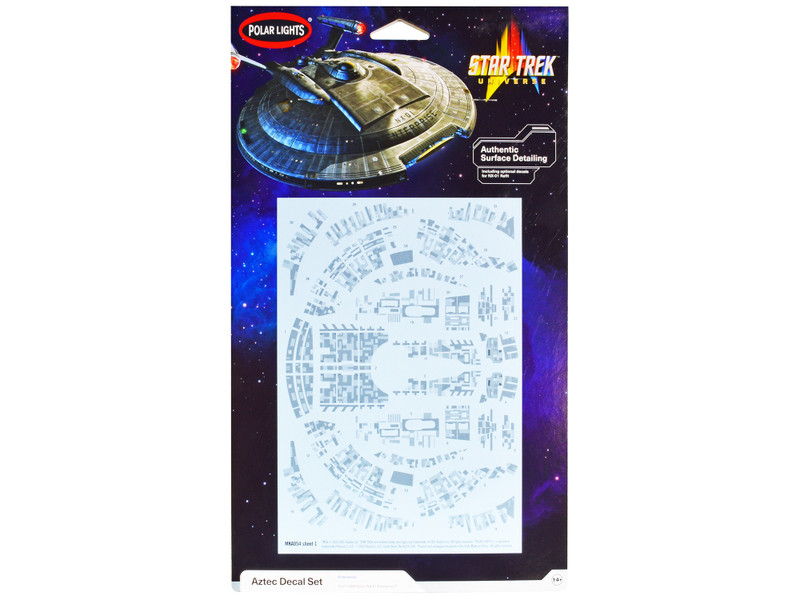 Star Trek Universe Aztec Decal Pack NX-01 Enterprise Ship 1/1000 Scale Polar Lights MKA054M
