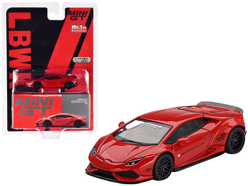 Lamborghini Huracan LB WORKS Red Limited Edition 4800 pieces Worldwide 1/64 Diecast Model Car True Scale Miniatures MGT00375