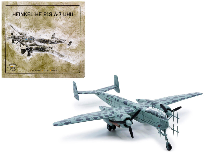 Heinkel HE 219 A-7 UHU Fighter Plane Germany 1942 1/72 Diecast Model Warbirds WWII 27286-00