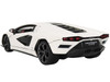 Lamborghini Countach LPI 800-4 White Black Accents Red Interior Special Edition 1/18 Diecast Model Car Maisto 31459