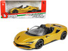 Ferrari SF90 Spider Gold Metallic Race + Play Series 1/18 Diecast Model Car Bburago 16016gld