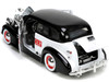 1939 Chevrolet Master Deluxe Black White Monopoly Mr. Monopoly Diecast Figure Hollywood Rides Series 1/24 Diecast Model Car Jada 33230