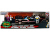 1966 Classic Batmobile with Diecast Batman The Joker The Penguin Plastic Robin Sitting Inside The Car Batman TV Series 1966 Hollywood Rides Series 1/24 Diecast Model Car Jada 33737