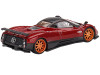 Pagani Zonda F Rosso Dubai Red Metallic Black Top Limited Edition 3000 pieces Worldwide 1/64 Diecast Model Car Mini GT MGT00382