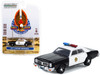 1977 Dodge Monaco Police Black White County Sheriff's Department Fall Guy Stuntman Association Hollywood Special Edition 1/64 Diecast Model Car Greenlight 44965D