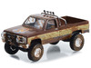 1982 GMC K-2500 Sierra Grande Pickup Truck Brown Gold Dirty Version Fall Guy Stuntman Association Hollywood Special Edition 1/64 Diecast Model Car Greenlight 44965F
