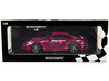2021 Porsche 911 Turbo S SportDesign Package #20 Red Violet Silver Stripes Limited Edition 504 pieces Worldwide 1/18 Diecast Model Car Minichamps 155069172