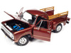 1979 Dodge Warlock II D100 Utiline Pickup Truck Canyon Red Metallic Graphics 1/18 Diecast Model Car Auto World AW298