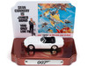 1967 Toyota 2000 GT Convertible RHD Right Hand Drive White 007 James Bond You Only Live Twice 1967 Movie Collectible Tin Display Silver Screen Machines Series 1/64 Diecast Model Car Johnny Lightning JLDR017-JLSP305
