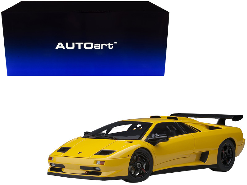 Lamborghini Diablo SV-R Superfly Yellow 1/18 Model Car Autoart 79147