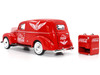 1940 Ford Sedan Cargo Van Red Pause... Go Refreshed Coca-Cola Vending Machine Accessory 1/24 Diecast Model Car Motor City Classics 424195