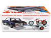 Skill 2 Model Kit 1980 Chevrolet Monte Carlo Class Action Motorcycle Trailer Skill 2 1/25 Scale Model Car MPC MPC967M