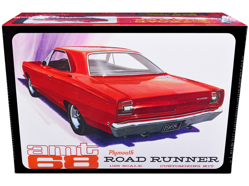 Skill 2 Model Kit 1968 Plymouth Road Runner 1/25 Scale Model AMT AMT1363