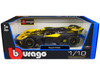 Bugatti Bolide Yellow Carbon Gray 1/18 Diecast Model Car Bburago 11047