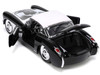 1957 Chevrolet Corvette Black White Top Wolfman Diecast Figure Universal Monsters Hollywood Rides Series 1/24 Diecast Model Car Jada 32195
