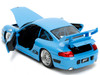 Porsche 911 GT3 RS Light Blue Black Accents Fast & Furious Movie 1/24 Diecast Model Car Jada 33667