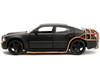 2006 Dodge Charger Matt Black Outer Cage Fast & Furious Movie 1/24 Diecast Model Car Jada 33373