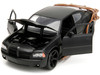 2006 Dodge Charger Matt Black Outer Cage Fast & Furious Movie 1/24 Diecast Model Car Jada 33373