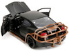 2006 Dodge Charger Matt Black Outer Cage Fast & Furious Movie 1/24 Diecast Model Car Jada 33373