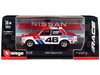 Datsun 510 #46 John Morton Red White BRE Brock Racing Enterprises Race Series 1/43 Diecast Model Car Bburago 38301