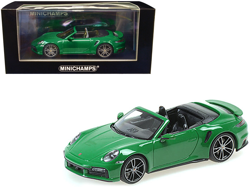 2020 Porsche 911 Turbo S Cabriolet Green Limited Edition 504 pieces Worldwide 1/43 Diecast Model Car Minichamps 410069482