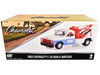 1969 Chevrolet C-30 Dually Wrecker Tow Truck White Blue Hazzard County Garage 1/18 Diecast Model Car Greenlight 13622