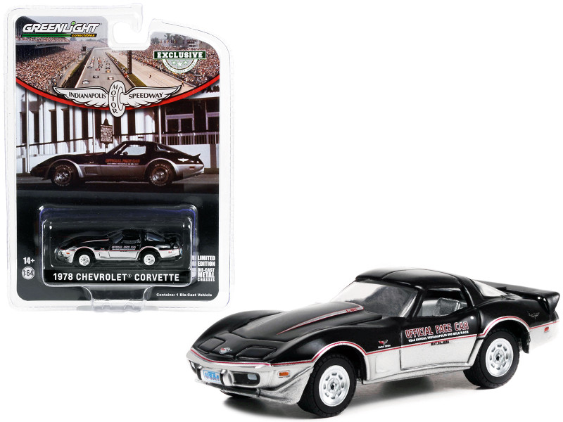 1978 Chevrolet Corvette 62nd Annual Indianapolis 500 Mile Race Official Pace Car Hobby Exclusive Series 1/64 Diecast Model Car Greenlight 30347