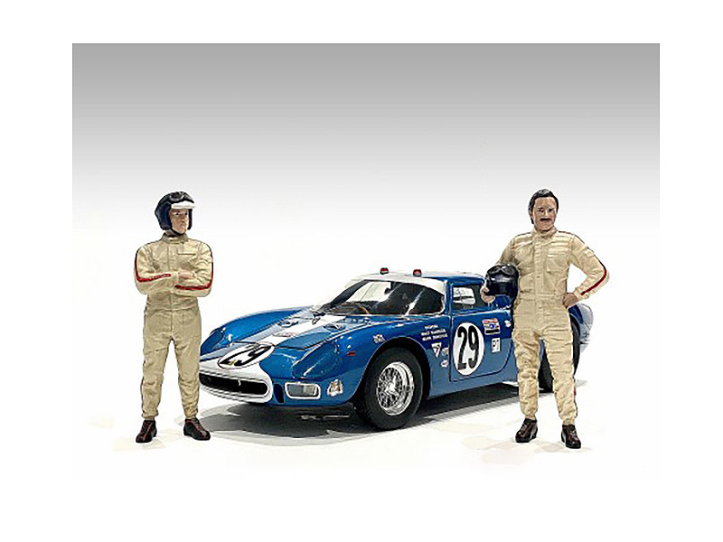 Racing Legends 60's Set 2 Diecast Figures 1/43 Scale Models American Diorama 76448