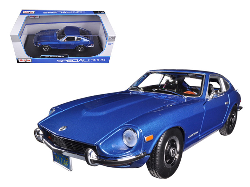 1971 Datsun 240Z Blue 1/18 Diecast Car Model Maisto 31170