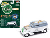 1933 Ford Delivery Van White Gray Top Mrs. White Poker Chip Collector's Token Vintage Clue Pop Culture 2022 Release 4 1/64 Diecast Model Car Johnny Lightning JLPC009-JLSP266