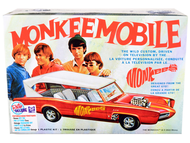Skill 2 Model Kit Monkeemobile The Monkees 1966-1968 TV Series 1/25 Scale Model Car MPC MPC996M