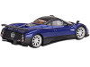 Pagani Zonda F Blu Argentina Blue Metallic Black Top Limited Edition 3000 pieces Worldwide 1/64 Diecast Model Car Mini GT MGT00408