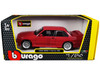 1988 BMW 3 Series M3 E30 Red 1/24 Diecast Model Car Bburago 21100RD