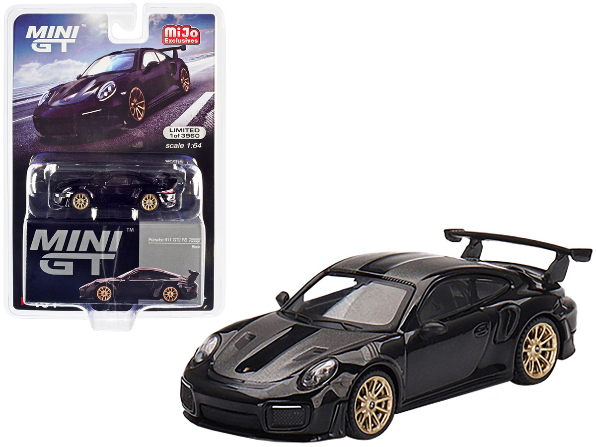 Diecast Model Cars wholesale toys dropshipper drop shipping Porsche 911 991  GT2 RS Weissach Package Black Carbon Stripes Limited Edition 3960 pieces  Worldwide 1/64 True Scale Miniatures MGT00401 drop shipping wholesale drop