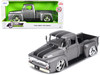 1956 Ford F-100 Pickup Truck Gray Metallic Black Stripes Just Trucks Series 1/24 Diecast Model Car Jada 34308