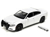 2016 Dodge Charger Pursuit Police Interceptor White Unmarked Police Pursuit Series 1/24 Diecast Model Car Welly 24079P-WWH