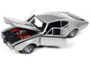 1968 Oldsmobile Cutlass Hurst Peruvian Silver Metallic Black Stripes Muscle Car & Corvette Nationals MCACN 1/18 Diecast Model Car Auto World AMM1287