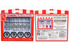 Skill 2 Model Kit Wire Wheels Whitewall Tires Set 5 Pieces 1/25 Scale Models AMT AMTPP033