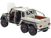 Mercedes Benz G63 AMG 6x6 Designo Diamond White Carbon Accents 1/18 Model Car Autoart 76307