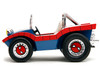 Dune Buggy Red Blue Graphics Spider-Man Diecast Figure Marvel Spider-Man 1/24 Diecast Model Car Jada 33729