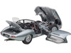 Jaguar Lightweight E Type Roadster RHD Right Hand Drive Dark Silver 1/18 Model Car Autoart 73646