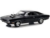 1970 Dodge Charger Blown Engine Black Artisan Collection Series 1/18 Diecast Model Car Greenlight 19122