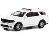 2022 Dodge Durango Pursuit Police Car White Hot Pursuit Hobby Exclusive Series 1/64 Diecast Model Car Greenlight GL43003