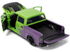 2014 RAM 1500 Pickup Truck Green Purple Hulk Diecast Figure Marvel Avengers Hollywood Rides Series 1/24 Diecast Model Car Jada 99726