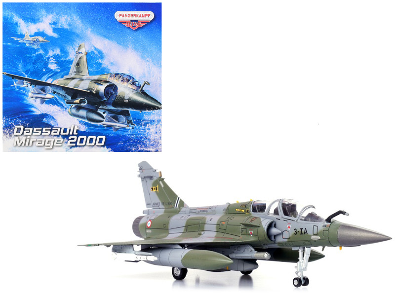 Dassault Mirage 2000D Fighter Plane Camouflage French Air Force 650 Armée de l’Air Missile Accessories Wing Series 1/72 Diecast Model Panzerkampf 14625PE