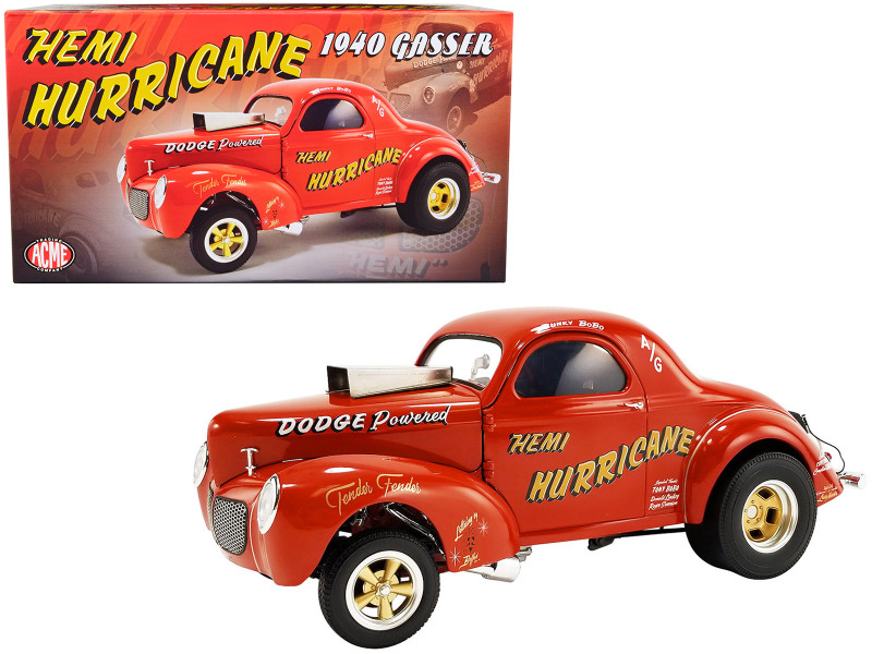 1940 Gasser Hemi Hurricane Orange Limited Edition 500 pieces Worldwide 1/18 Diecast Model Car ACME A1800922
