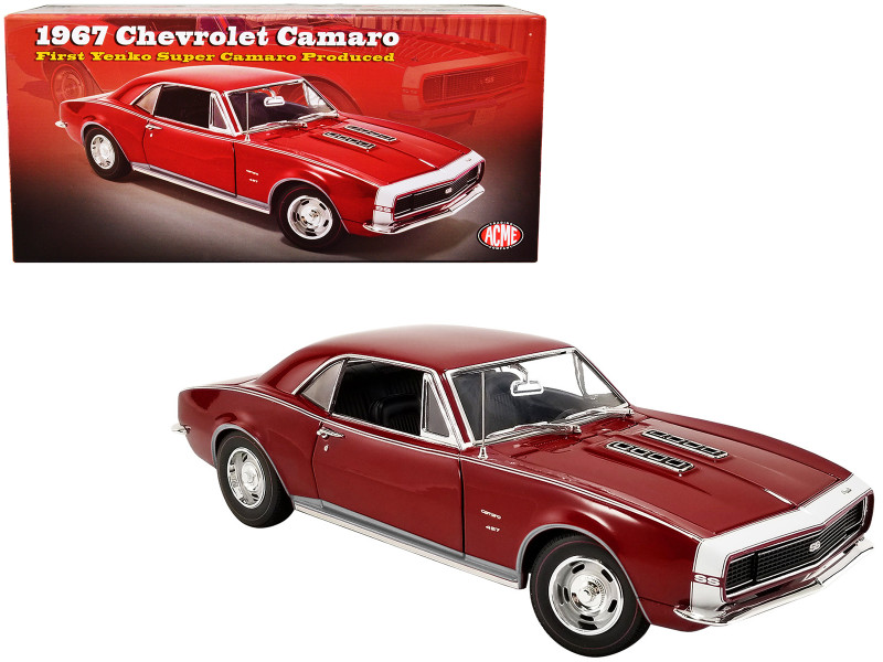 1967 Chevrolet Camaro SS Red The First Yenko Super Camaro Produced Limited Edition 750 pieces Worldwide 1/18 Diecast Model Car ACME A1805727