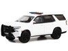 2022 Chevrolet Tahoe Police Pursuit Vehicle PPV White Hot Pursuit Hobby Exclusive Series 1/64 Diecast Model Car Greenlight 43001