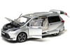 Toyota Sienna Minivan Silver Metallic 1/24 Diecast Model Car  H08111SIL